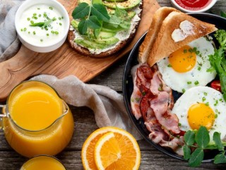 Jigsaw Puzzle «Bacon and eggs»
