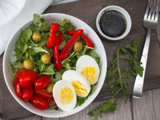Пазл «Яйцо и овощи»
