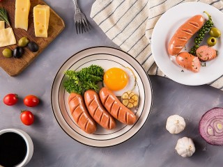 Jigsaw Puzzle «Egg and sausage»