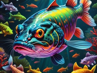 パズル «Bright fish»