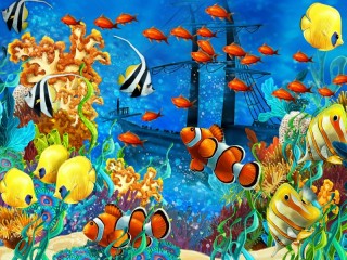 Jigsaw Puzzle «bright fish»