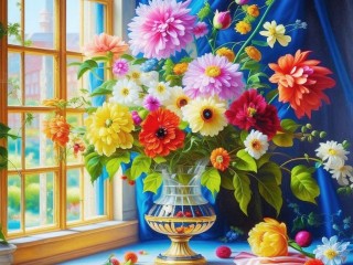 Quebra-cabeça «Bright bouquet»