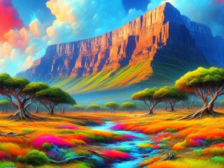 Rompecabezas «Vibrant landscape»