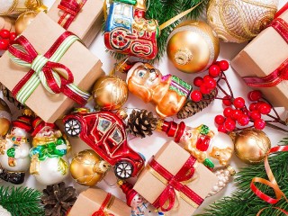 Jigsaw Puzzle «Christmas decorations»