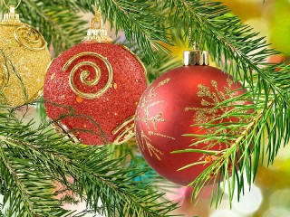 Slagalica «Christmas balls»