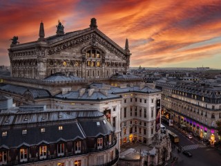 Пазл «Закат в Париже»