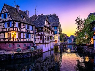Пазл «Закат в Страсбурге»