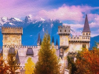 Puzzle «A castle in Austria»