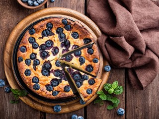Puzzle «Casserole with blueberries»