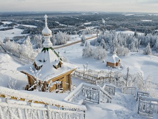 Zagadka «Snowy church»