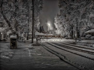 Slagalica «Snowy street»