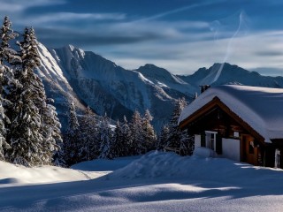 Jigsaw Puzzle «Snow covered house»