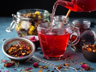 Пазл «Hibiscus tea leaves»