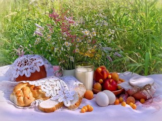 Puzzle «Breakfast on the grass»