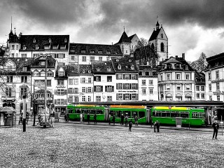 Quebra-cabeça «Green tram»