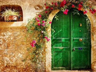Puzzle «Zelyonaya dver»