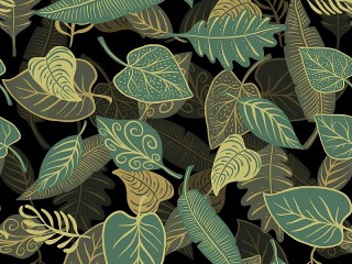 Jigsaw Puzzle «Green leaves»