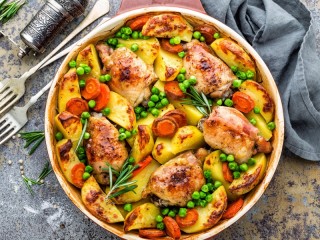 Jigsaw Puzzle «Roast with chicken»