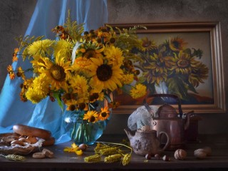 Jigsaw Puzzle «yellow flowers bouquet»
