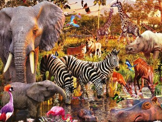 Jigsaw Puzzle «Animals Of Africa»