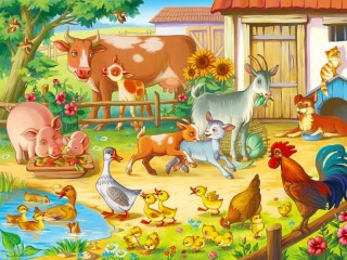 Пазл «Животные на ферме»