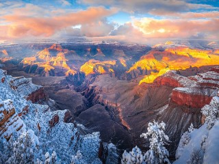 Jigsaw Puzzle «Winter in the canyon»