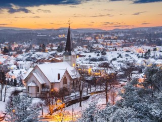 Quebra-cabeça «Winter in Norway»