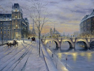 Пазл «Зима в Париже»
