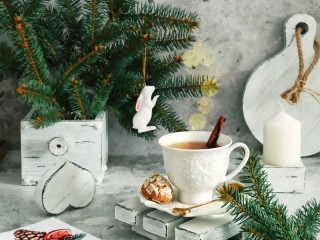 Puzzle «winter tea»