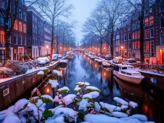 Slagalica «Winter Amsterdam»