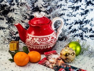 Puzzle «Winter teapot»