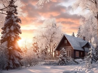 Puzzle «Winter day»