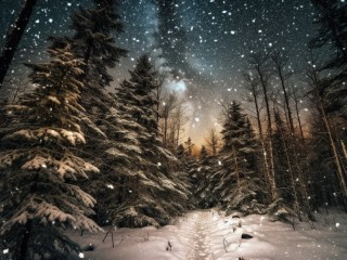 Jigsaw Puzzle «Winter forest»