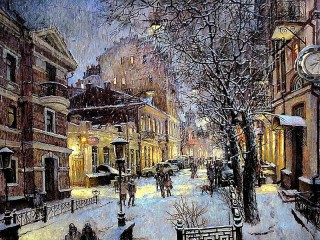 Rompecabezas «Winter evening»