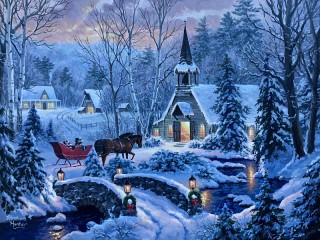Jigsaw Puzzle «Winter evening»