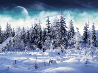 Пазл «Зимний вечер»
