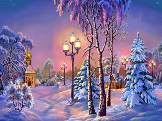 Пазл «Winter evening»