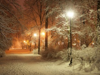 Jigsaw Puzzle «Winter alley»