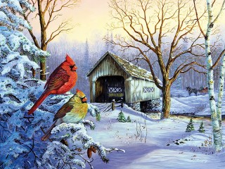 Puzzle «Winter nature»