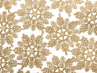 Quebra-cabeça «Gold snowflakes»