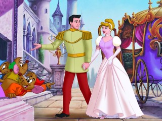 Jigsaw Puzzle «Cinderella with prince»