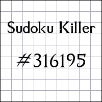 Судоку-киллер №316195