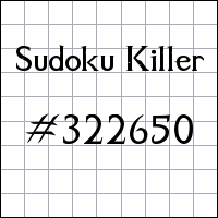 Судоку-киллер №322650