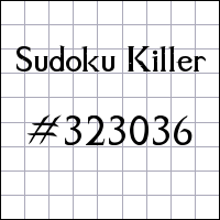 Судоку-киллер №323036