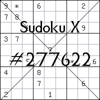 Судоку-диагональ №277622