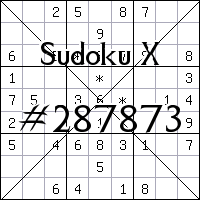 Судоку-диагональ №287873