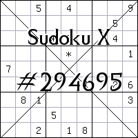 Судоку-диагональ №294695