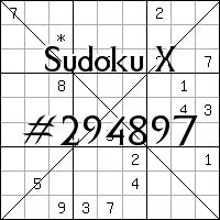 Судоку-диагональ №294897