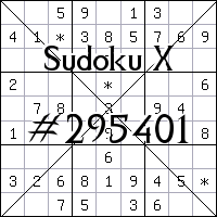 Судоку-диагональ №295401