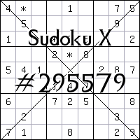 Судоку-диагональ №295579